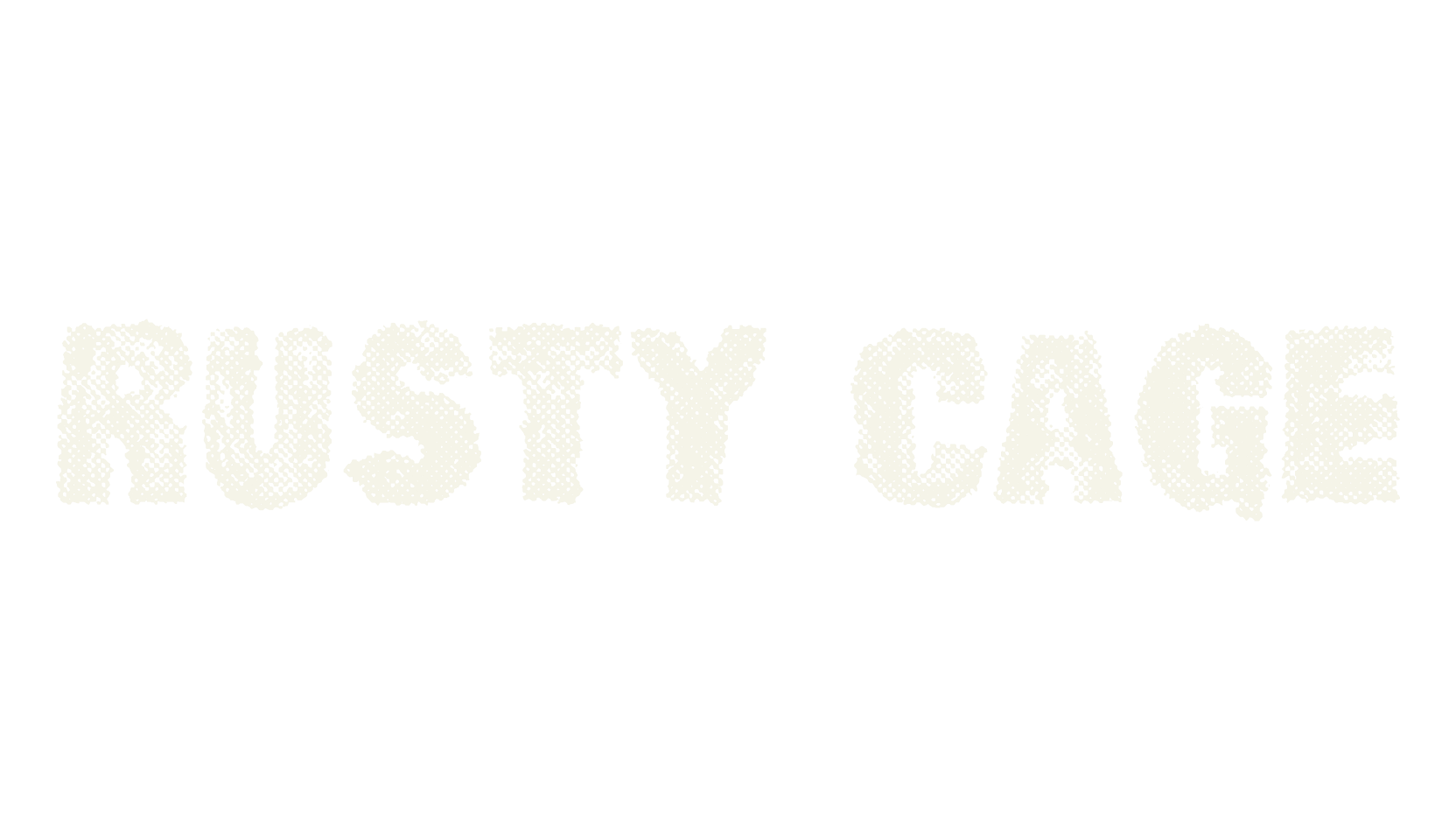 RUSTY CAGE, handwritten font preview