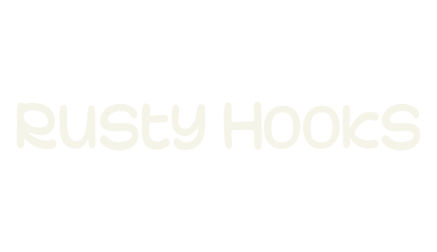 Rusty Hooks, handwritten font preview