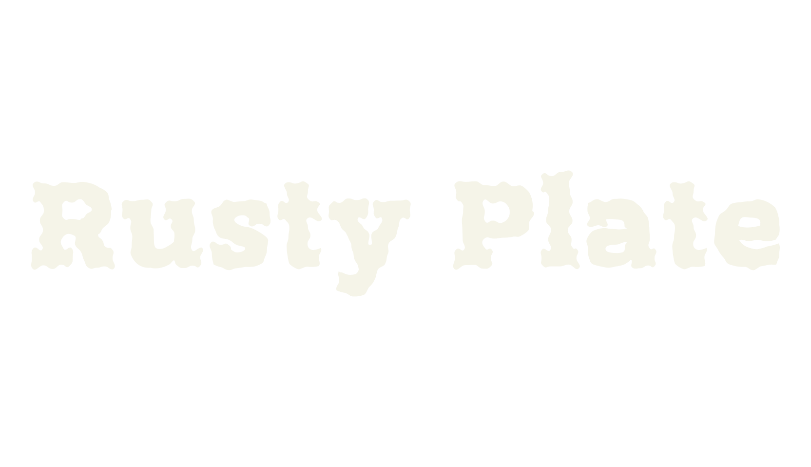 Rusty Plate, movies font preview