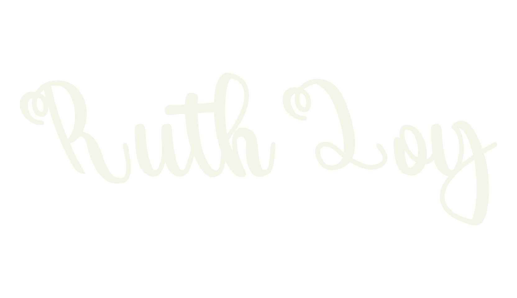 Ruth Loy, calligraphy font preview