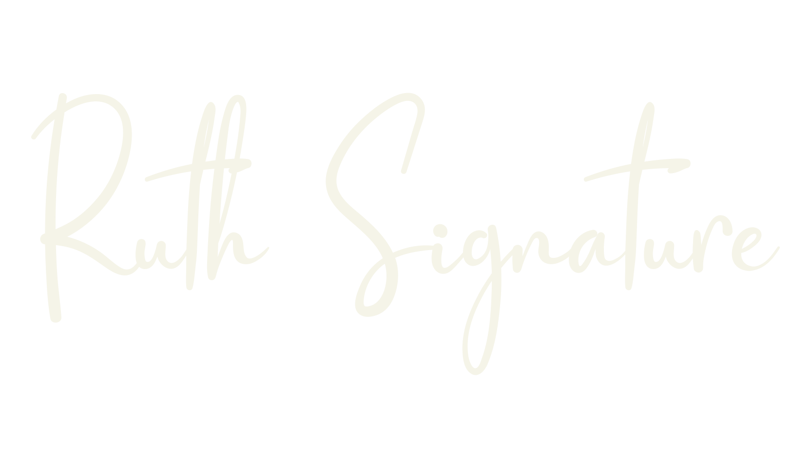Ruth Signature, pretty font preview