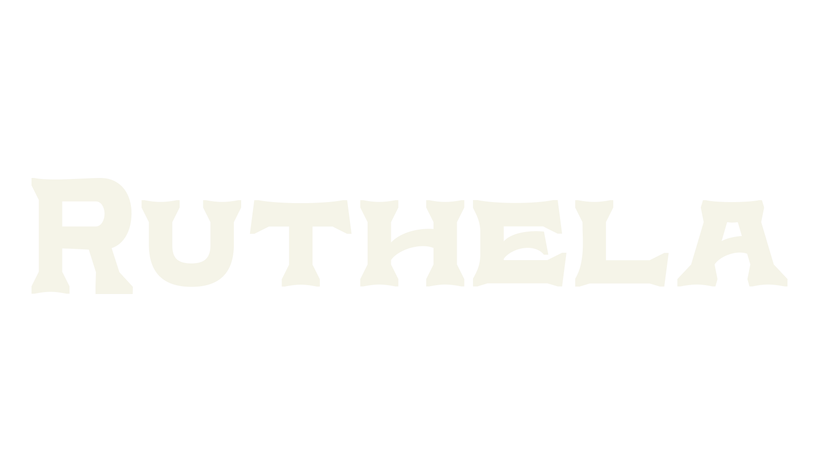 Ruthela, 1990s font preview