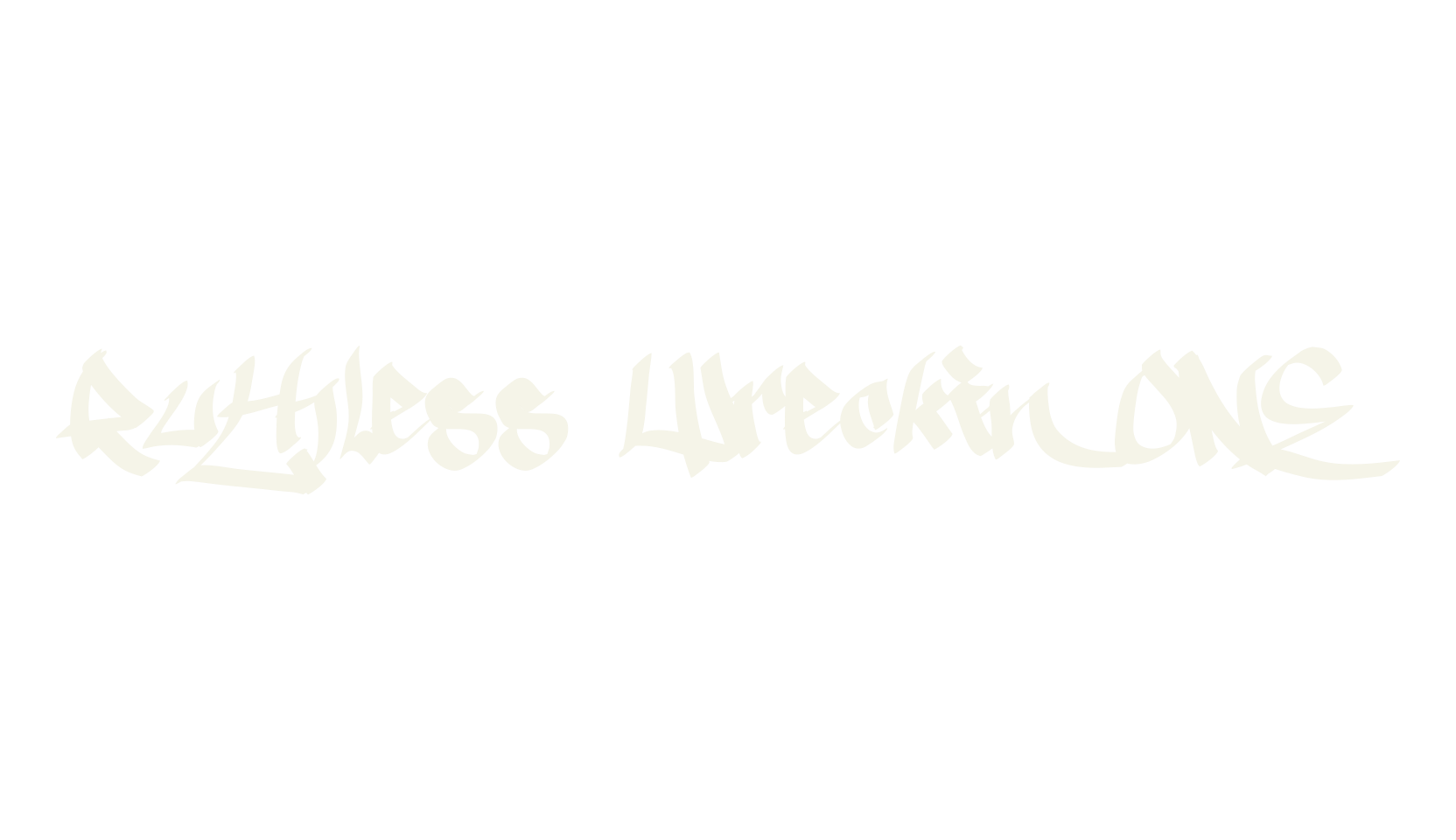Ruthless Wreckin ONE, fashion script font preview