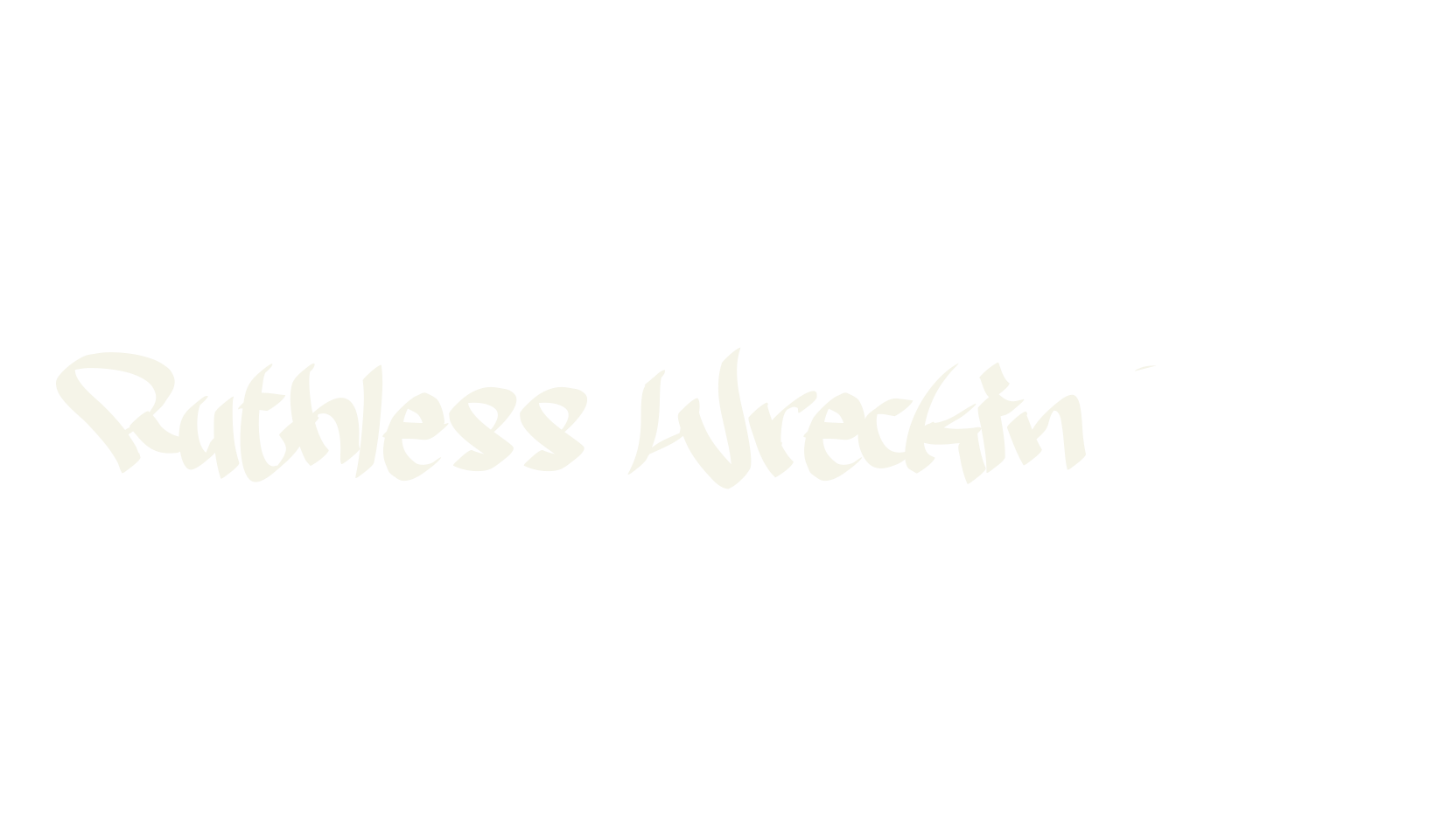 Ruthless Wreckin TWO, fashion script font preview