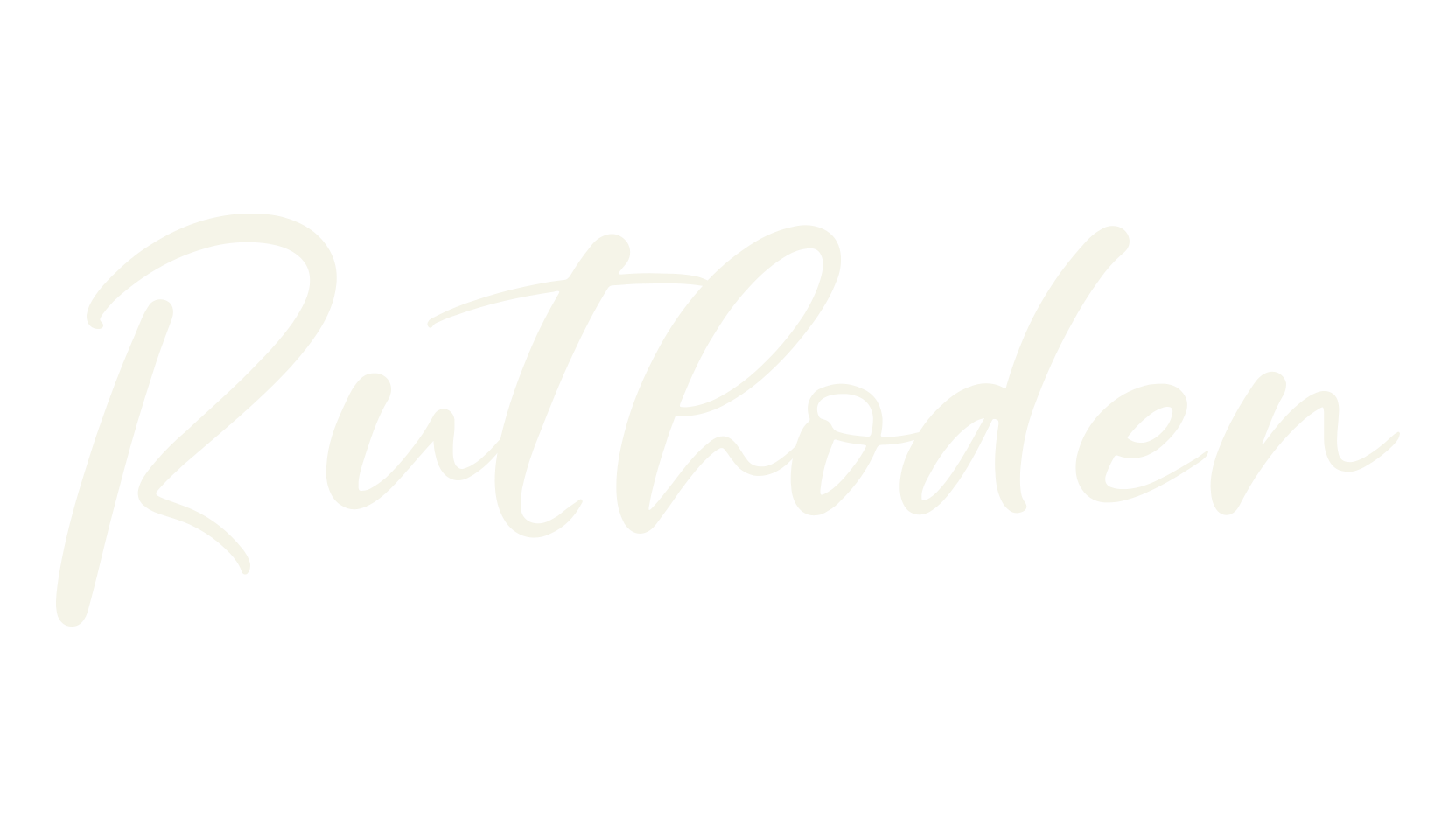 Ruthoden, script font preview