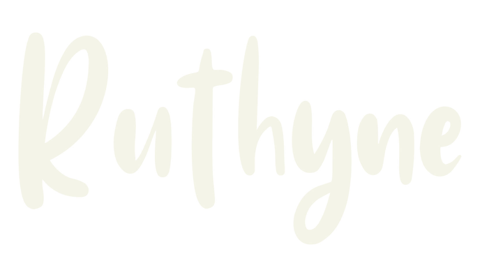 Ruthyne, cursive font preview
