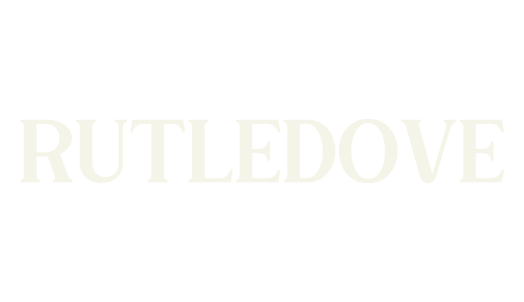 RUTLEDOVE, serif font preview