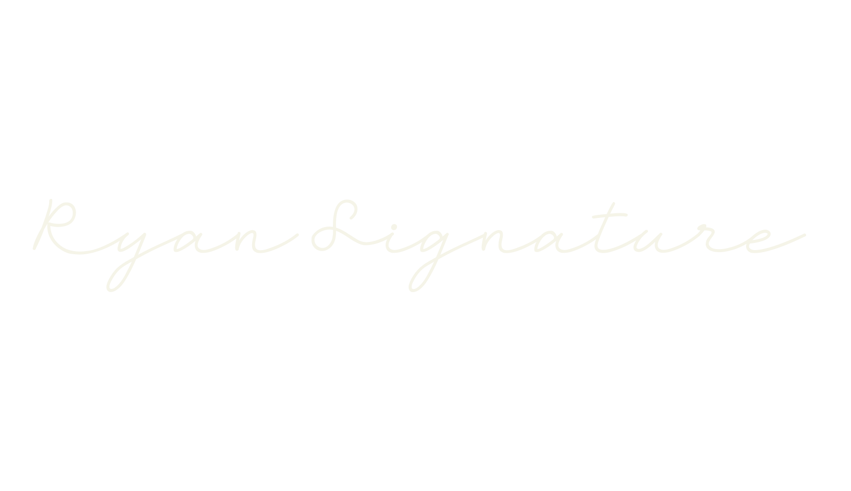 Ryan Signature, signature font preview