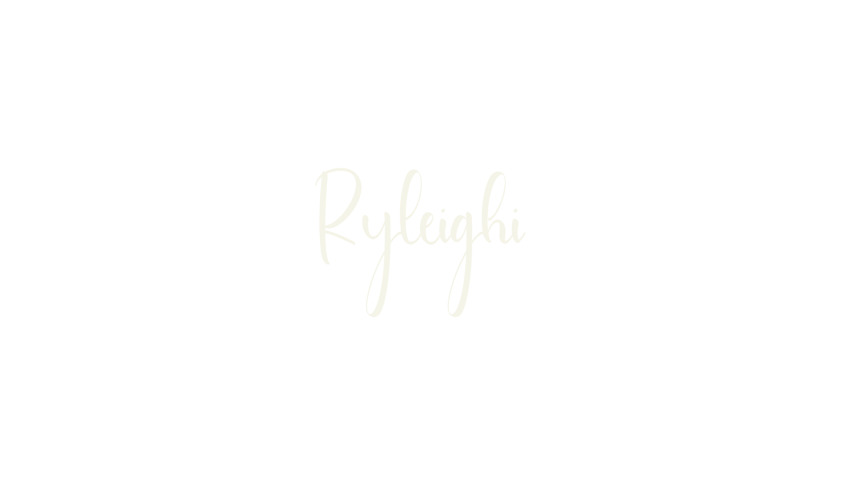 Ryleighi, calligraphy font preview