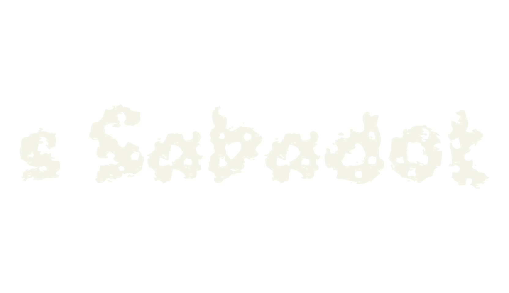 s Sabadot, fashion sign font preview