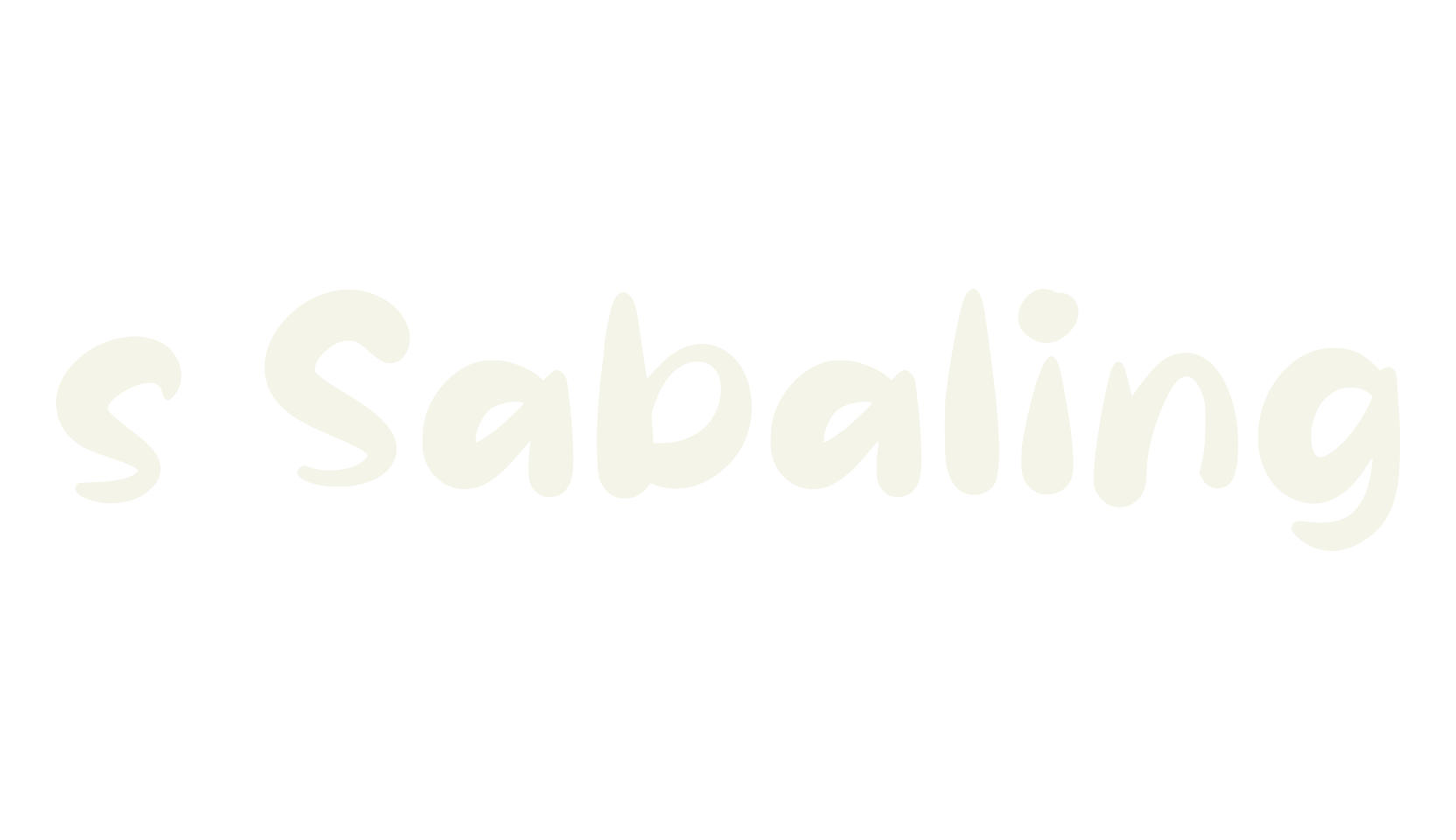 s Sabaling, handwritten font preview