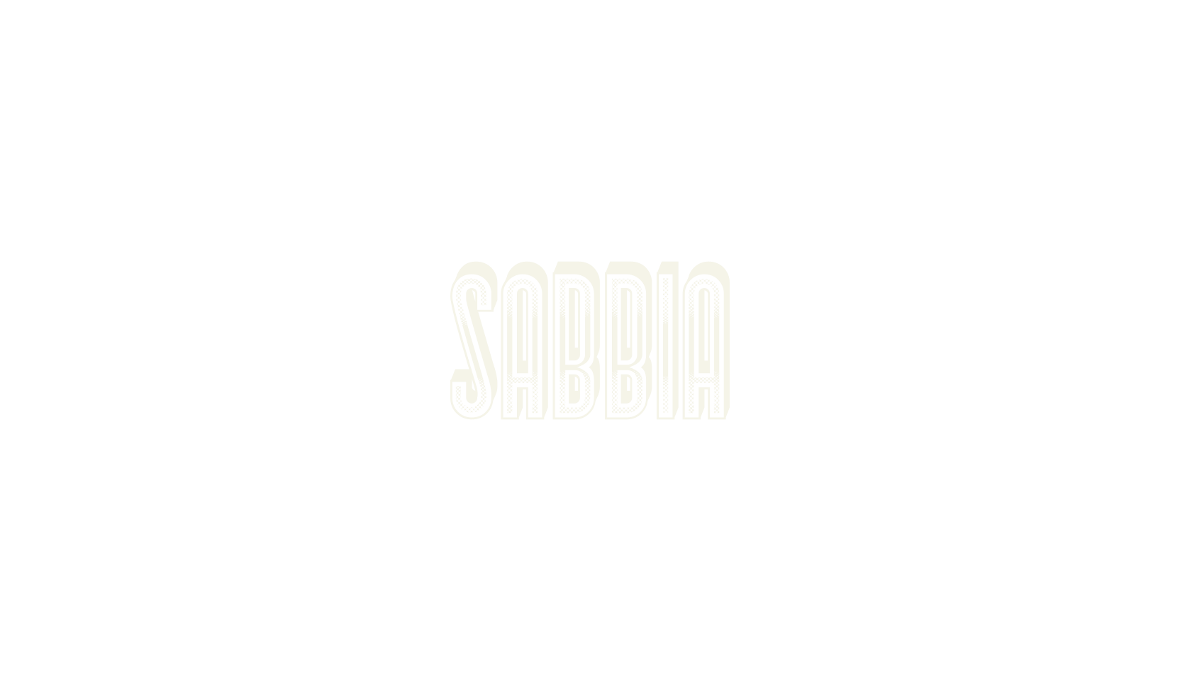 Sabbia, retro font preview