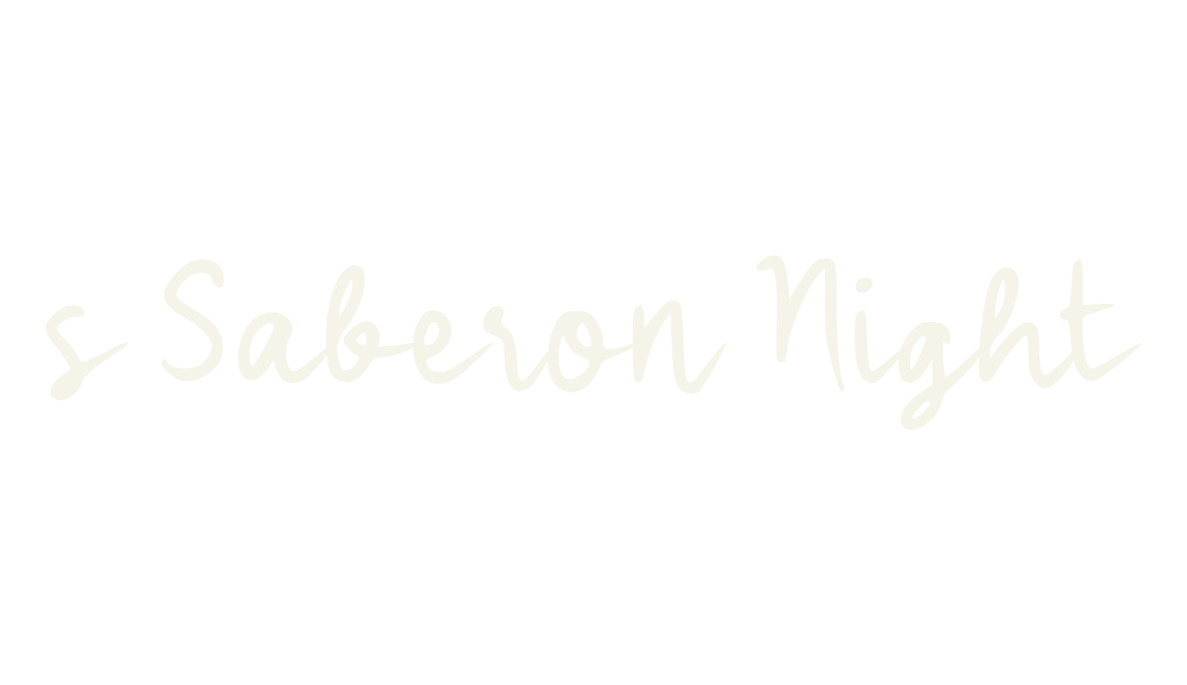 s Saberon Night, fashion script font preview