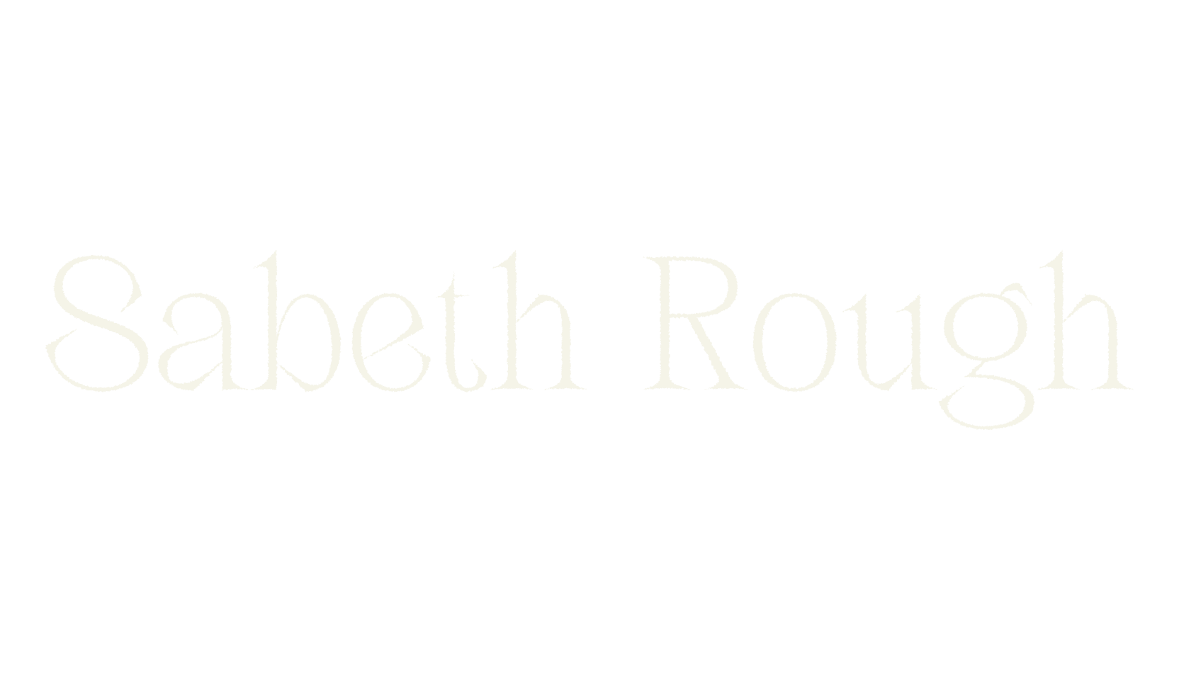 Sabeth Rough, elegant font preview