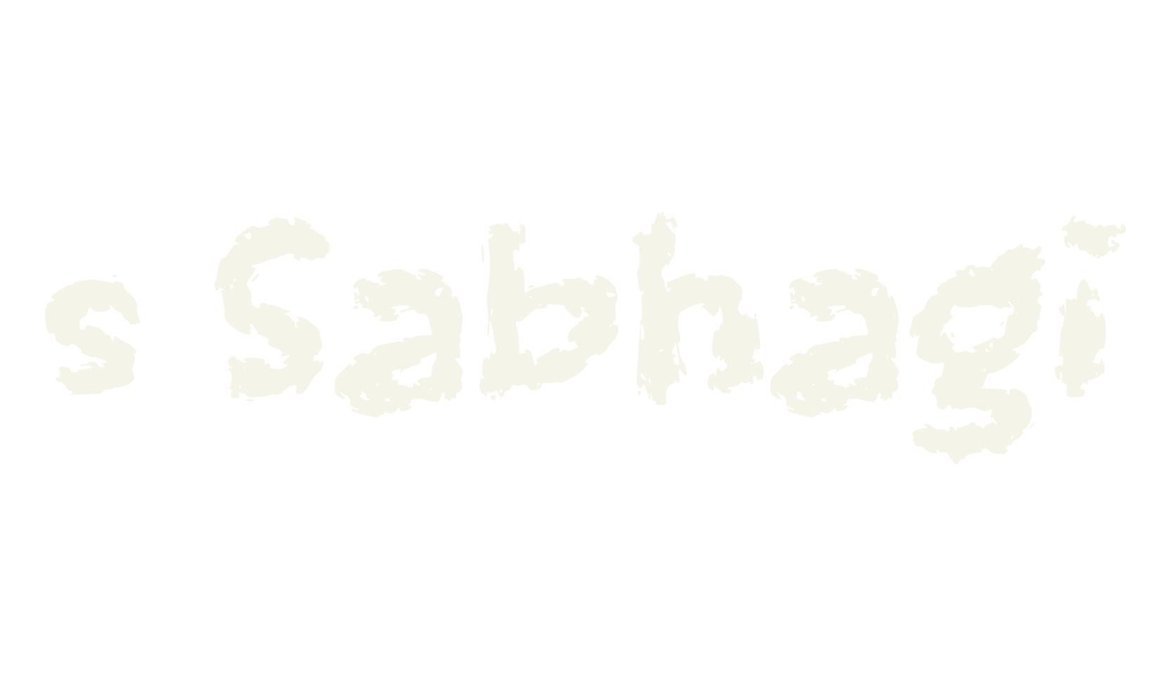 s Sabhagi, handwritten font preview