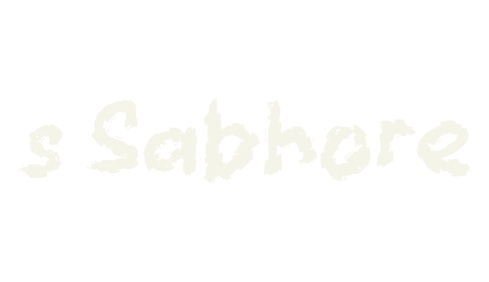 s Sabhore, handwritten font preview