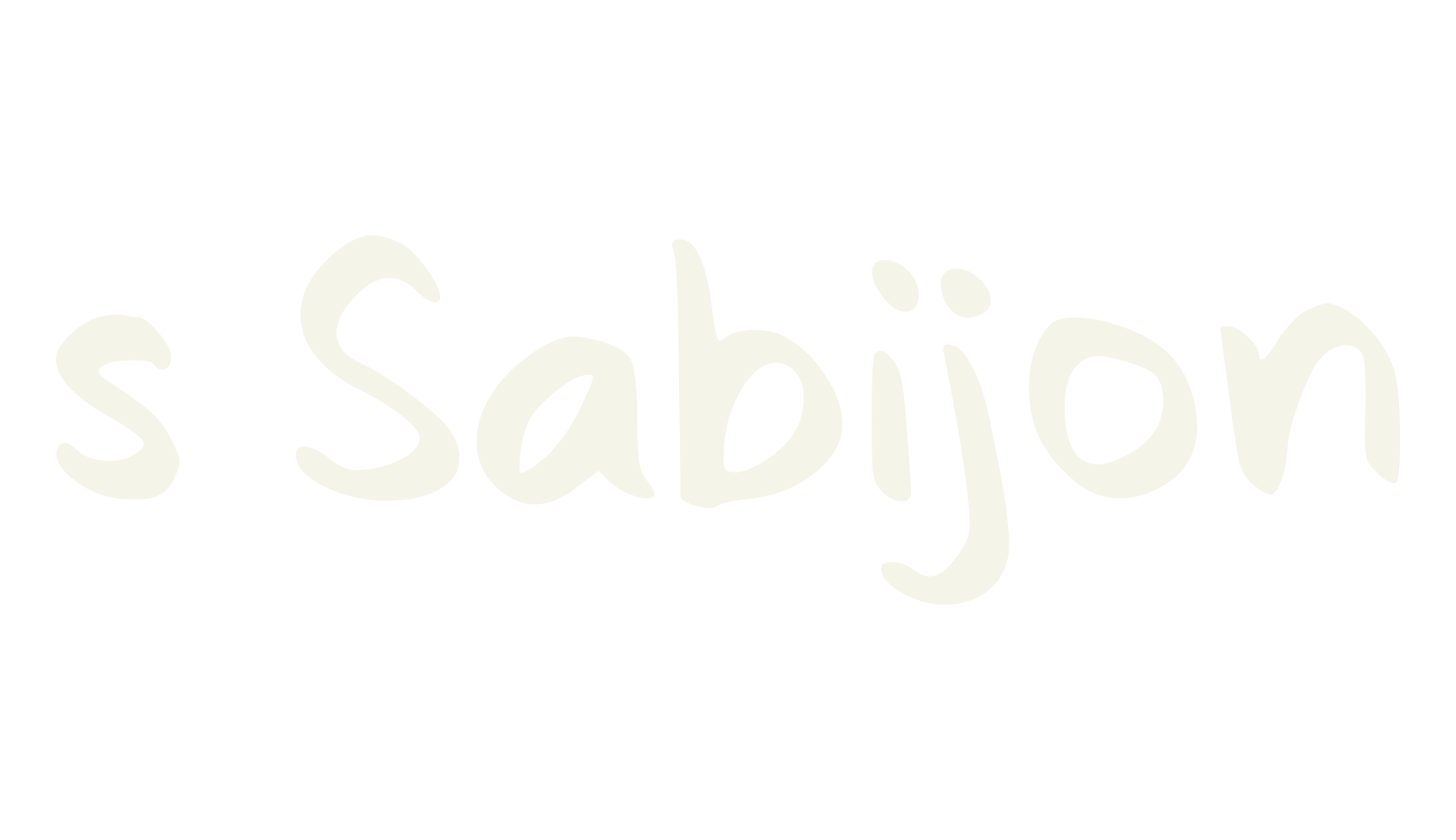 s Sabijon, handwritten font preview