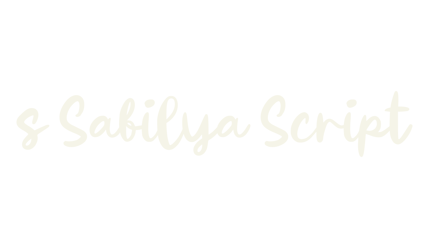 s Sabilya Script, fashion script font preview