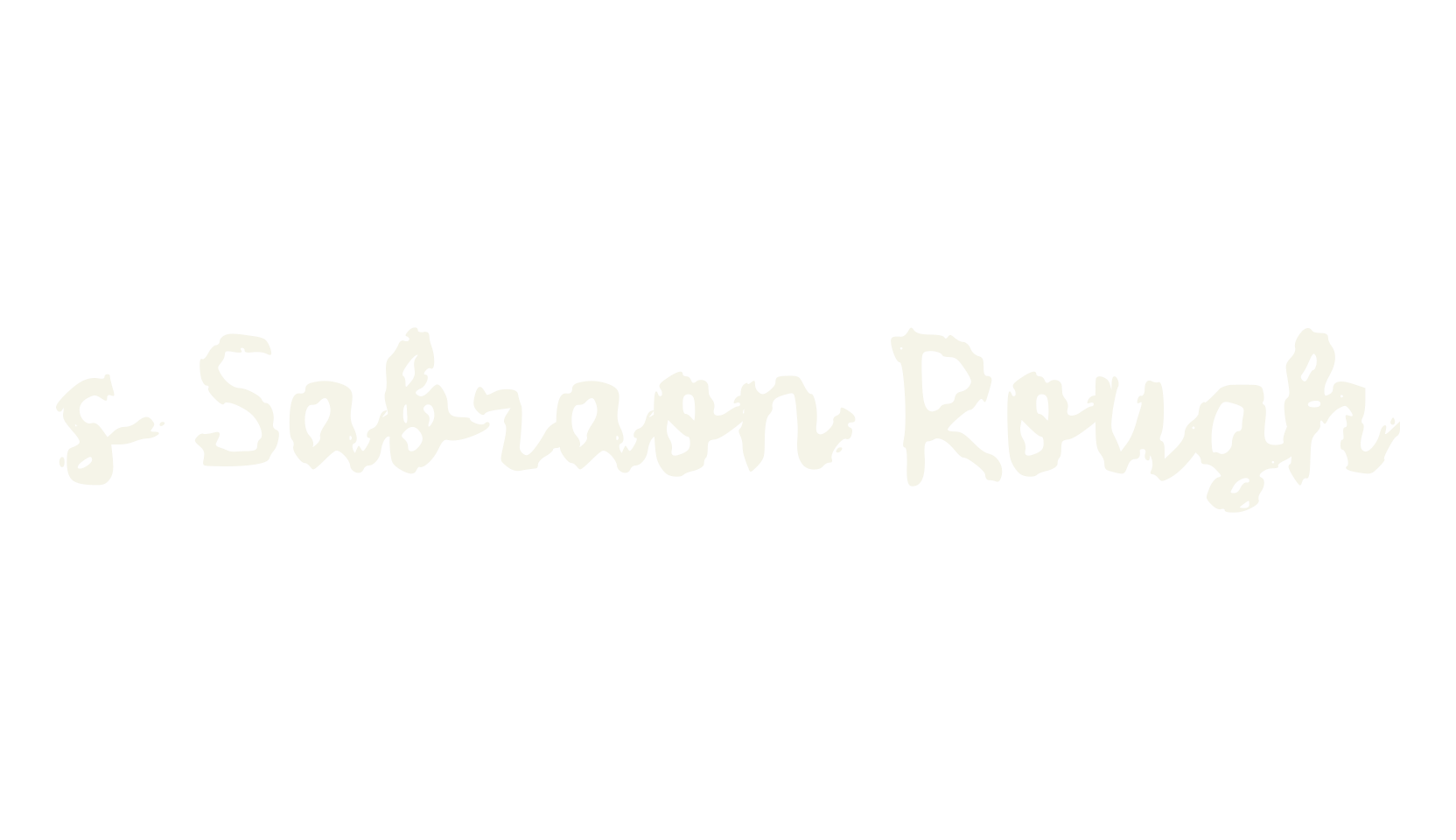 s Sabraon Rough, fashion script font preview