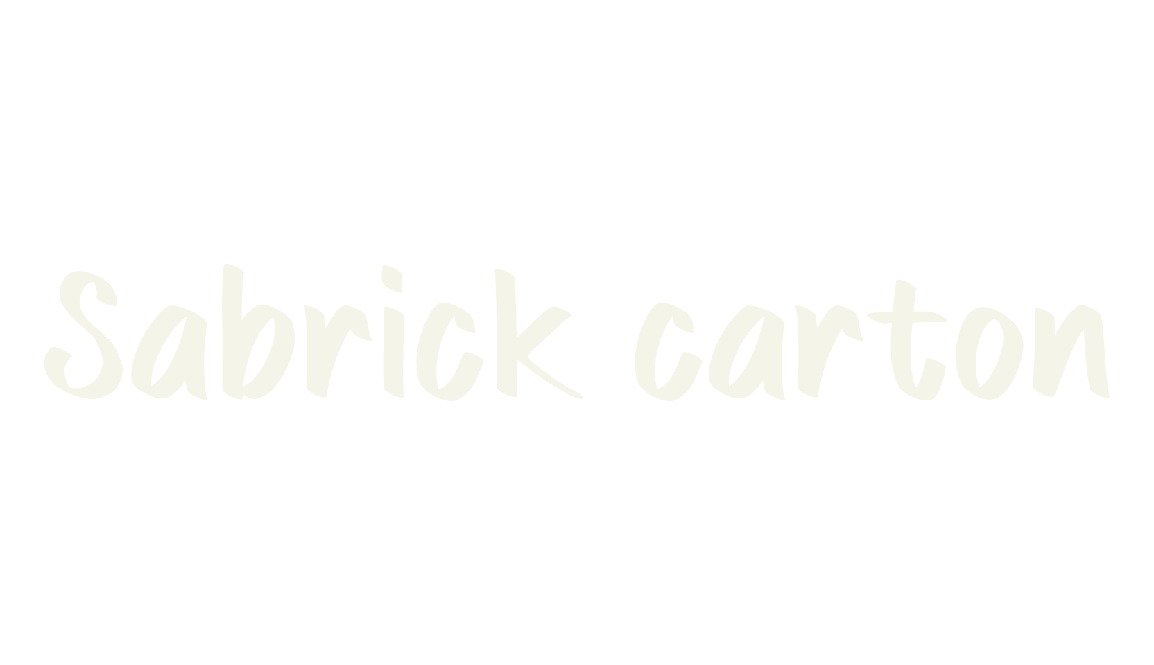 Sabrick carton, children font preview