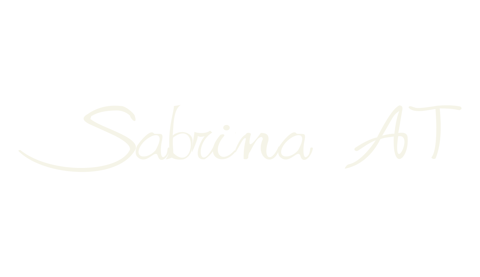 Sabrina AT, cursive font preview
