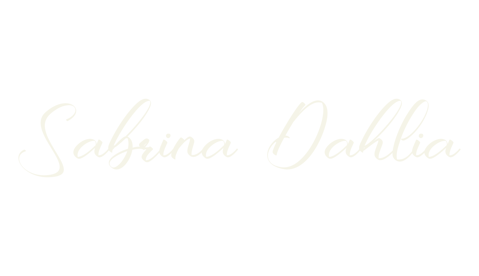 Sabrina Dahlia, calligraphy font preview