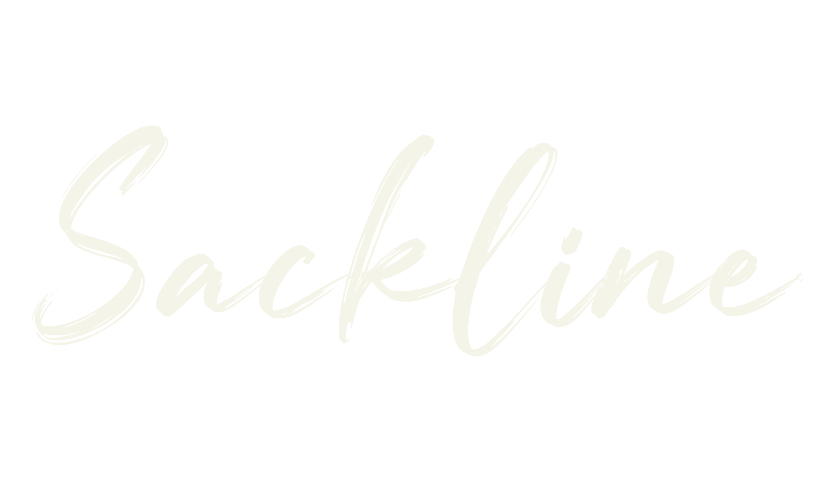 Sackline, handwriting font preview