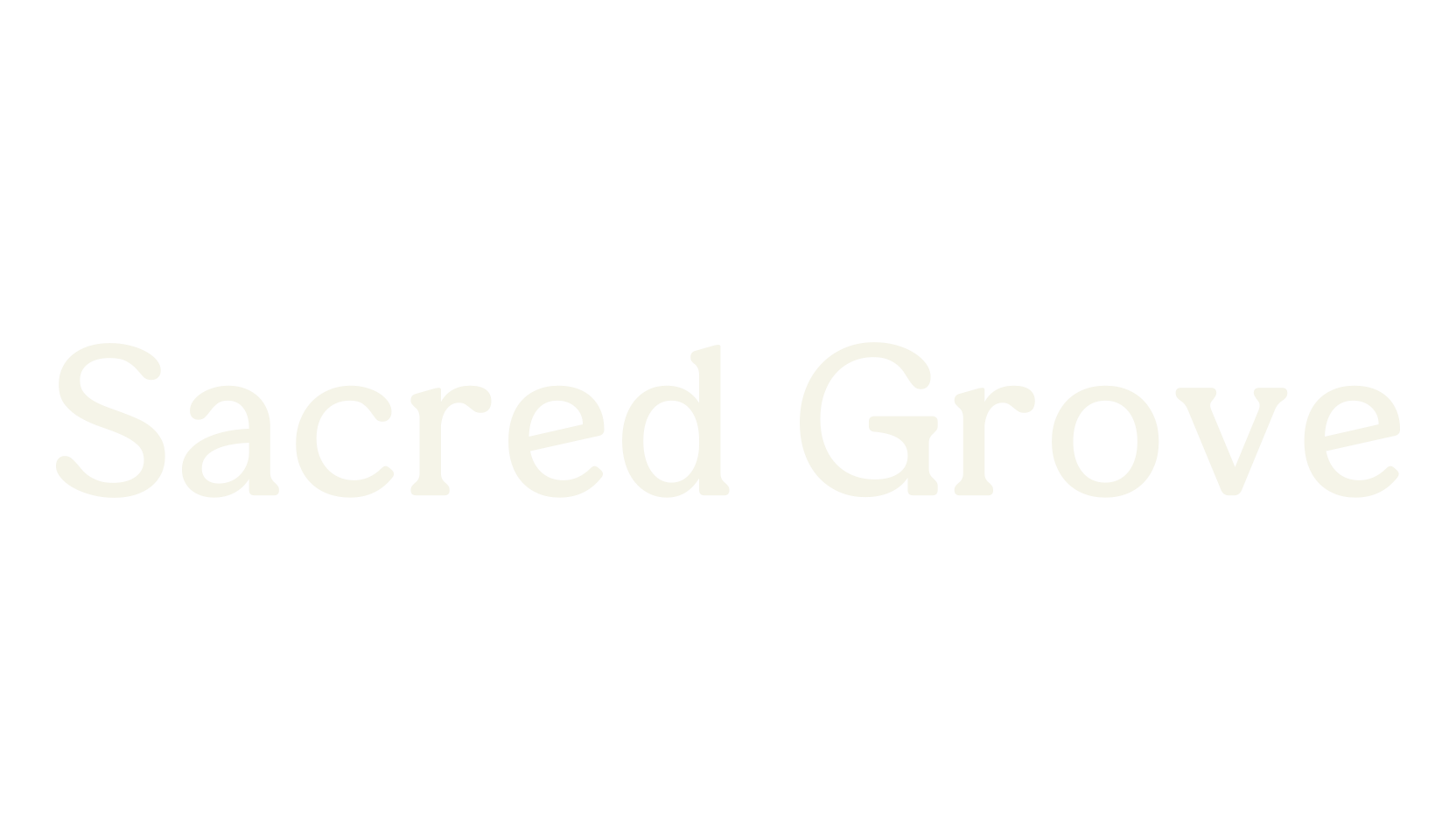 Sacred Grove, sans serif font preview