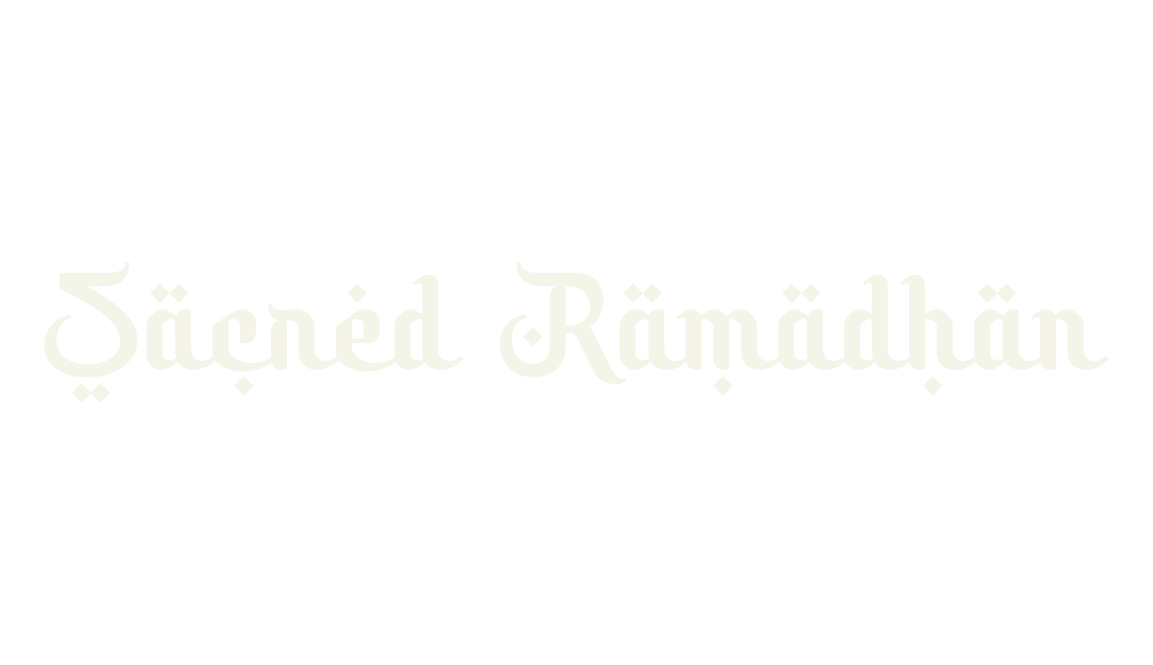 Sacred Ramadhan, arabic font preview