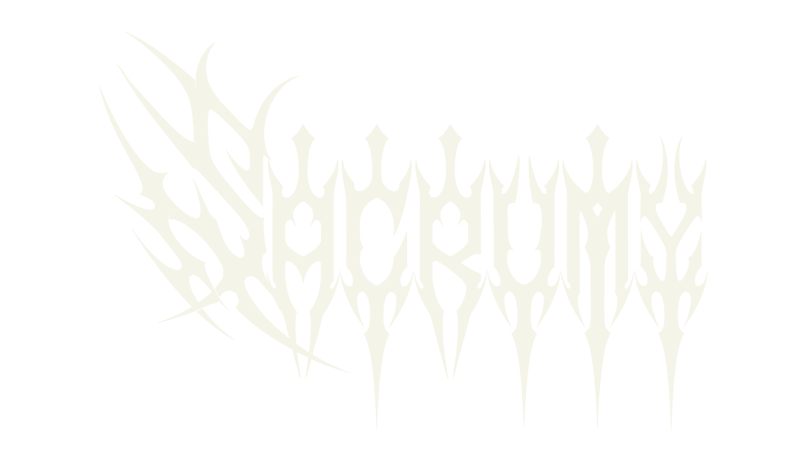 Sacrumy, metal font preview