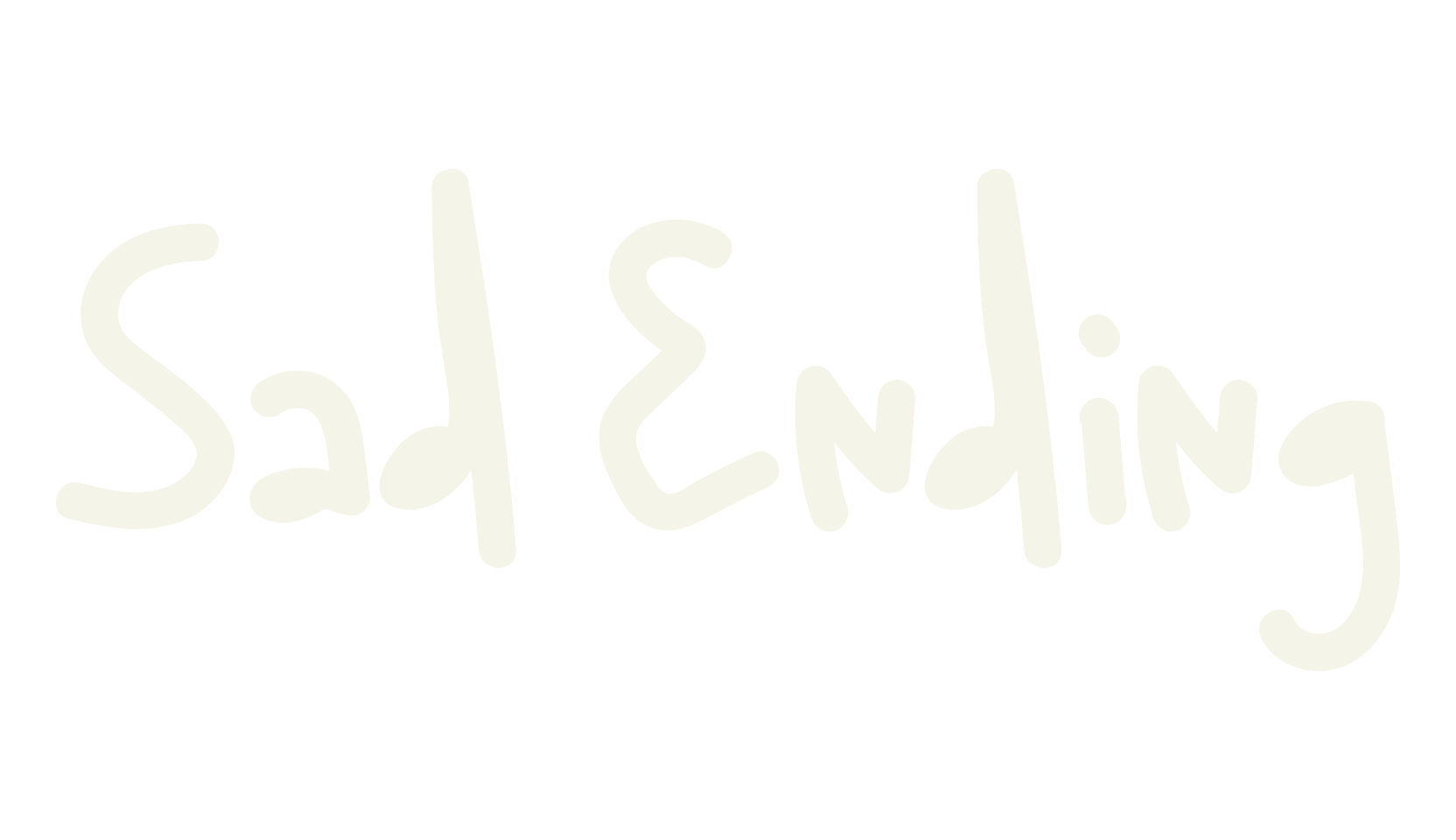 Sad Ending, creative font preview