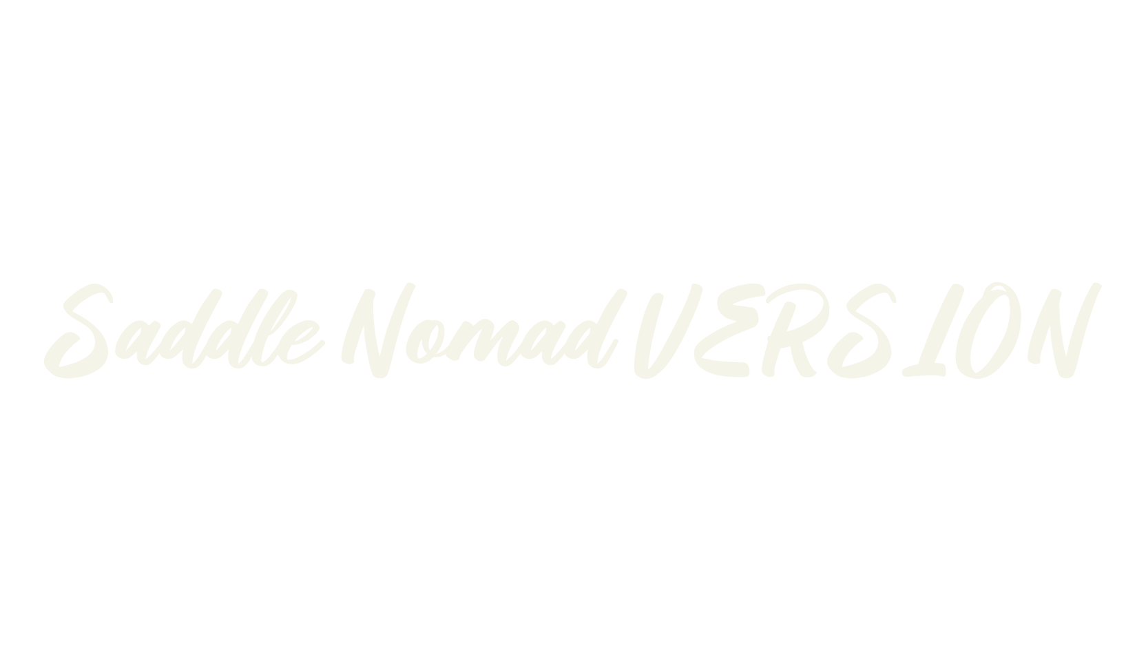 Saddle Nomad VERSION, script font preview