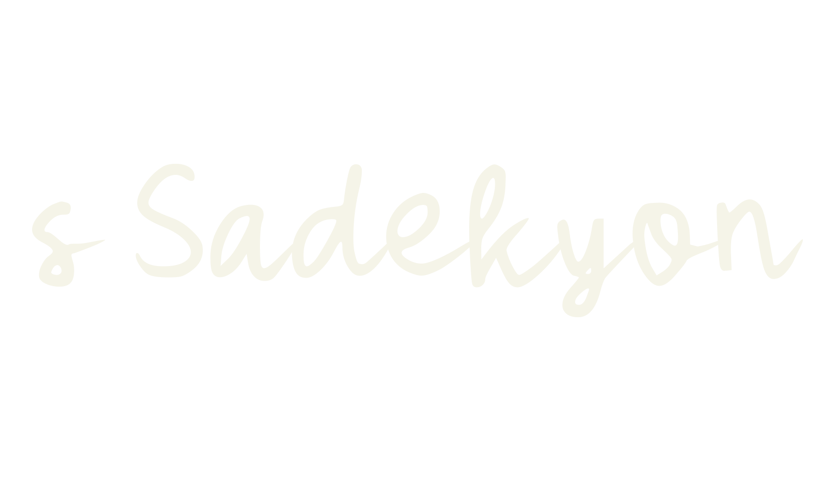 s Sadekyon, fashion script font preview