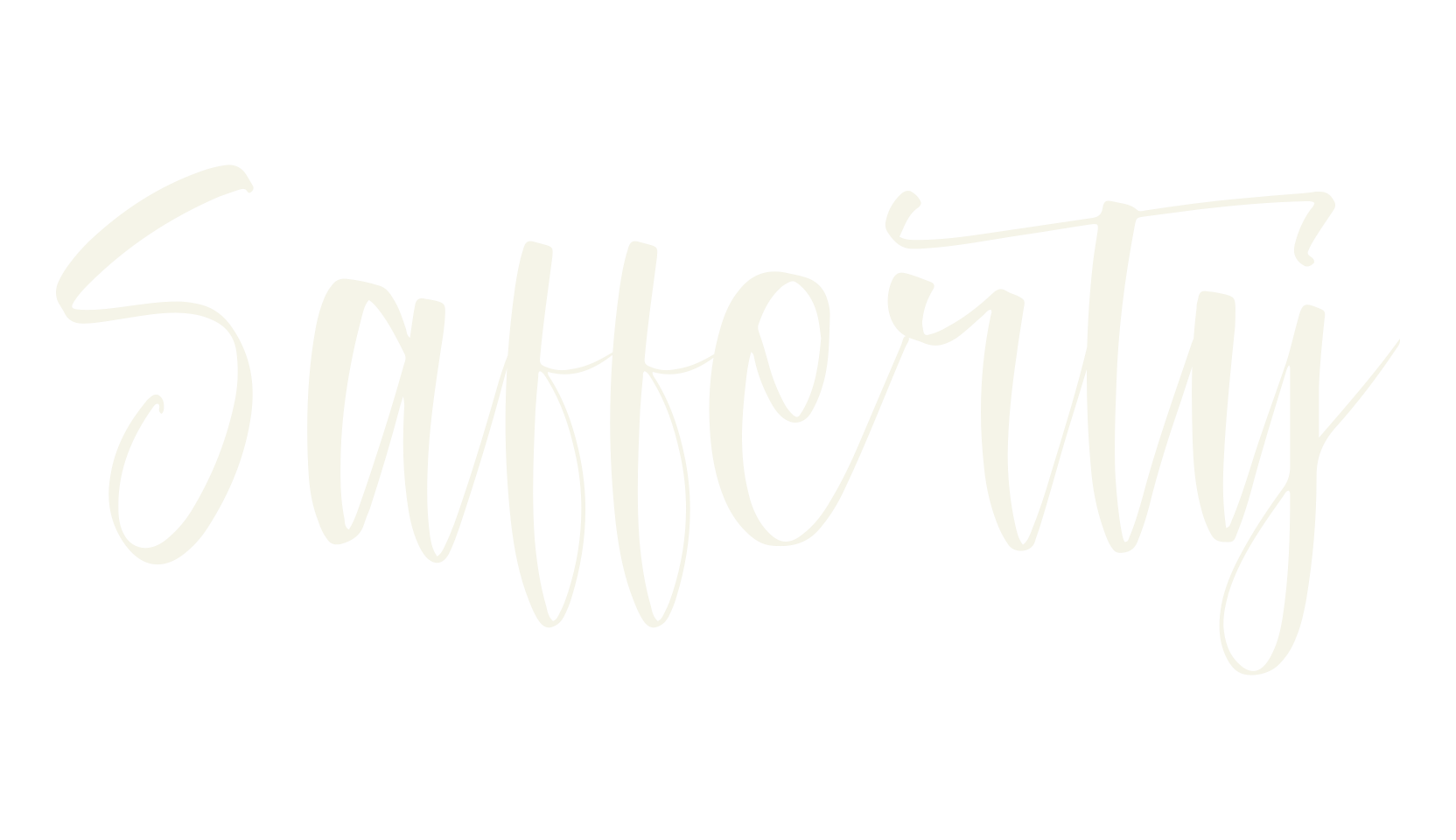 Safferty, script font preview