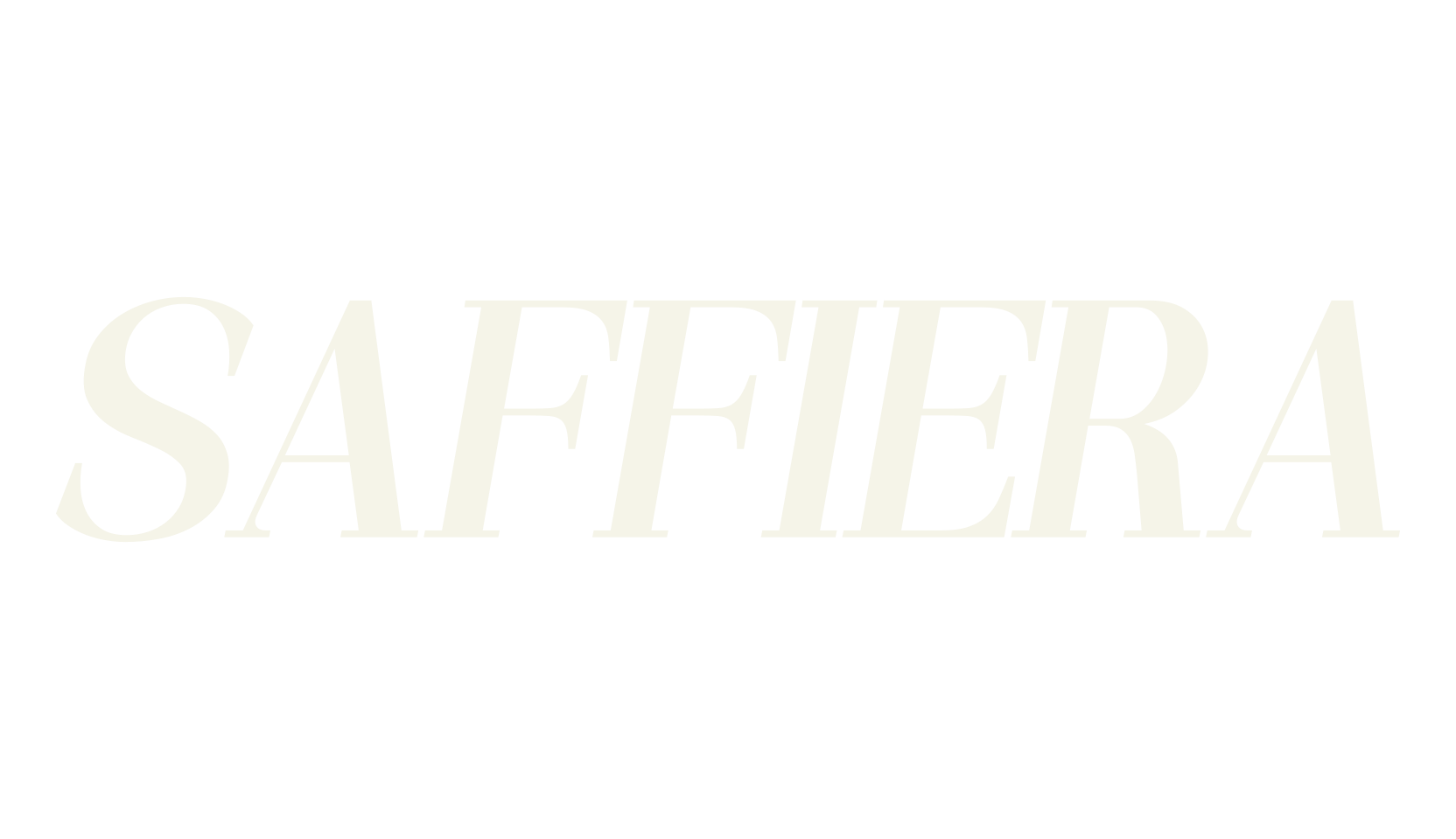 SAFFIERA, italic font preview