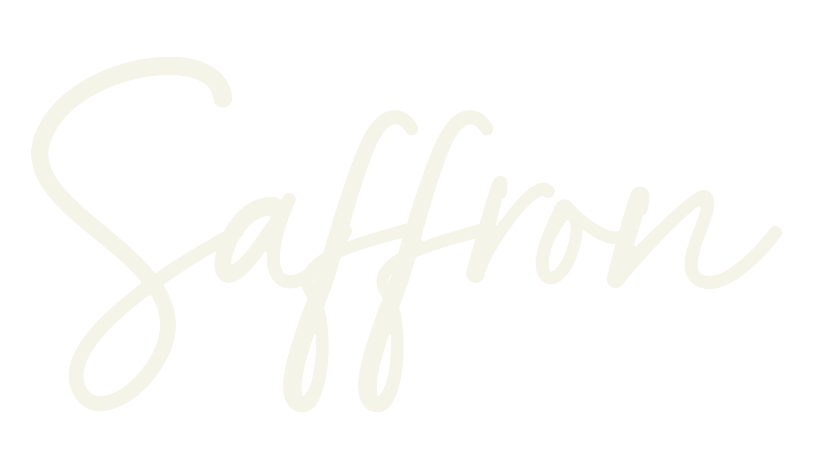 Saffron, handwriting font preview
