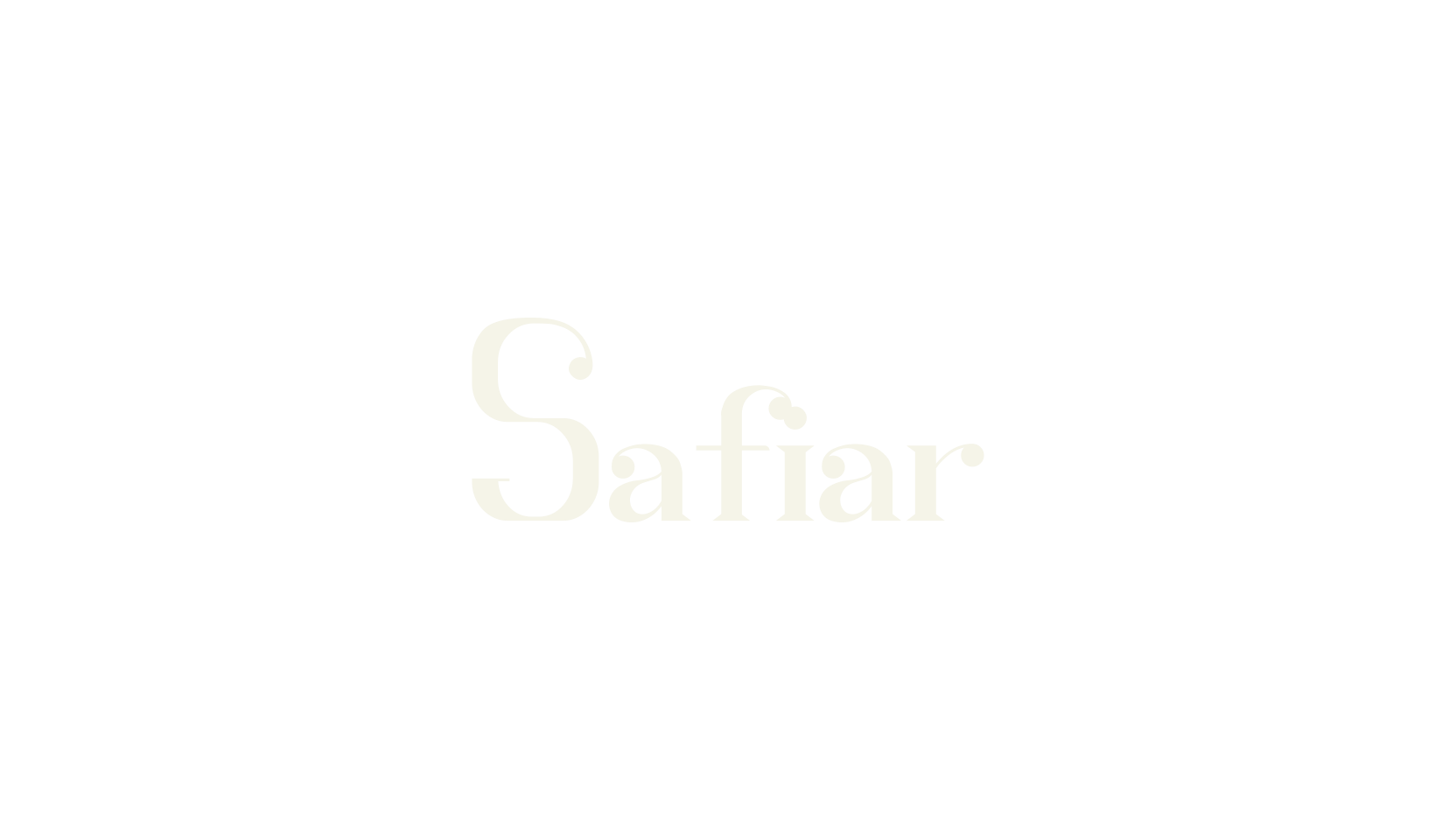 Safiar, serif font preview