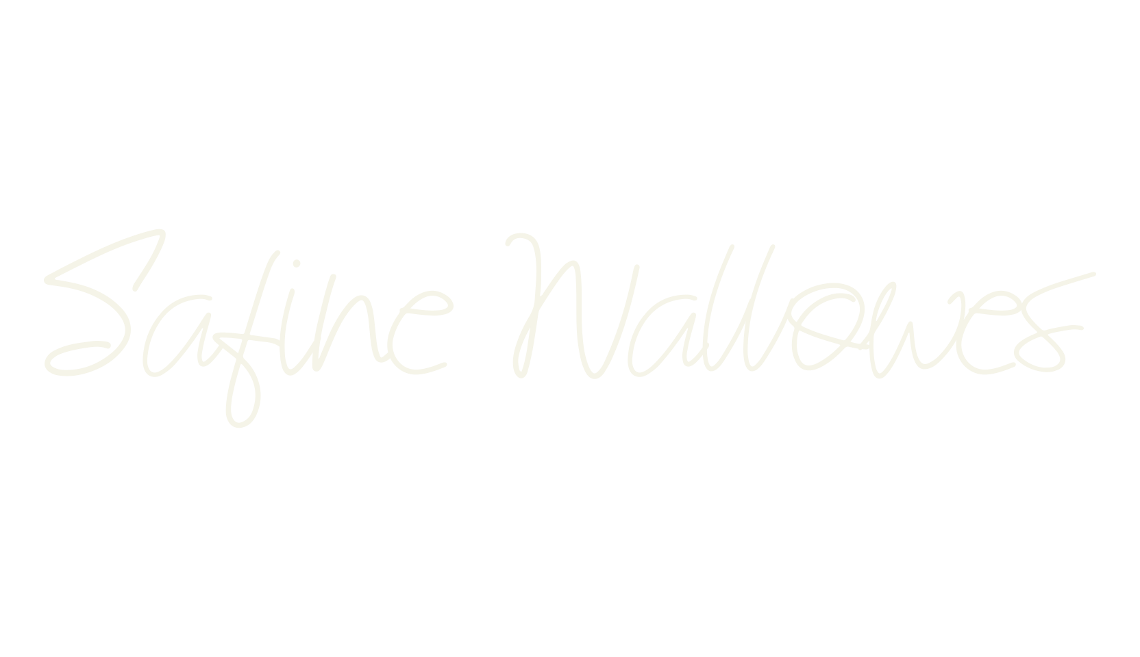 Safine Wallowes, calligraphy font preview