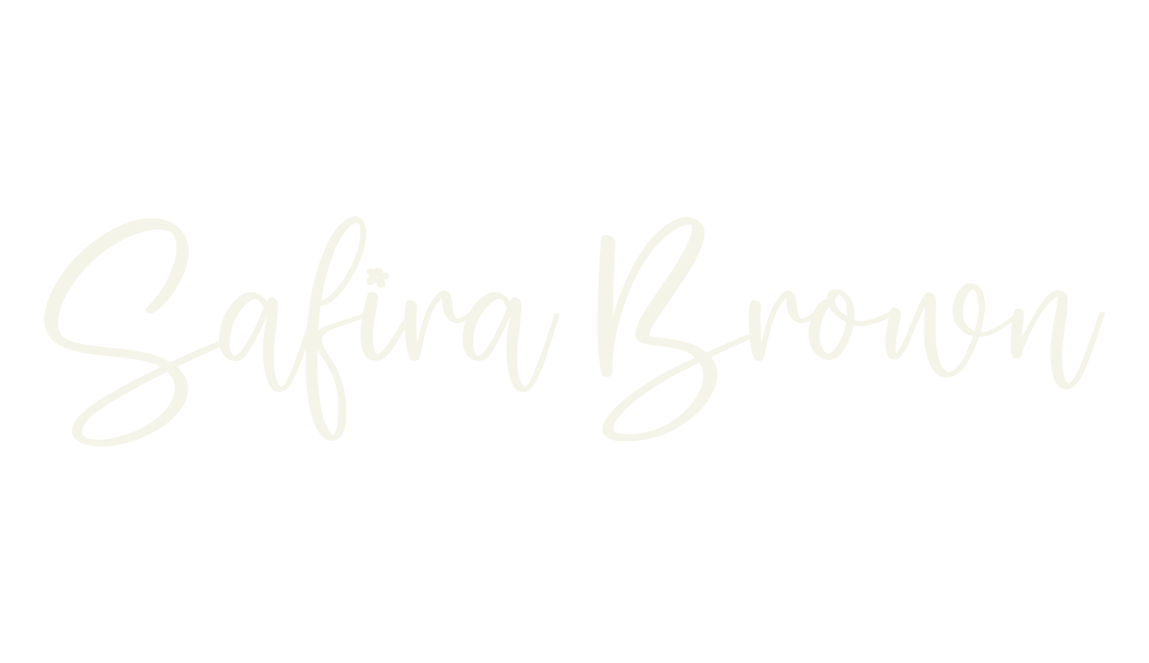 Safira Brown, script font preview