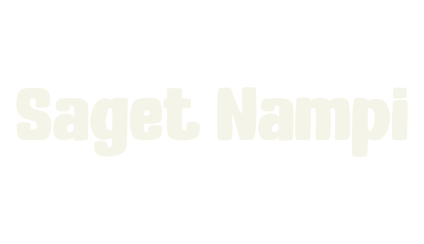Saget Nampi, cool font preview