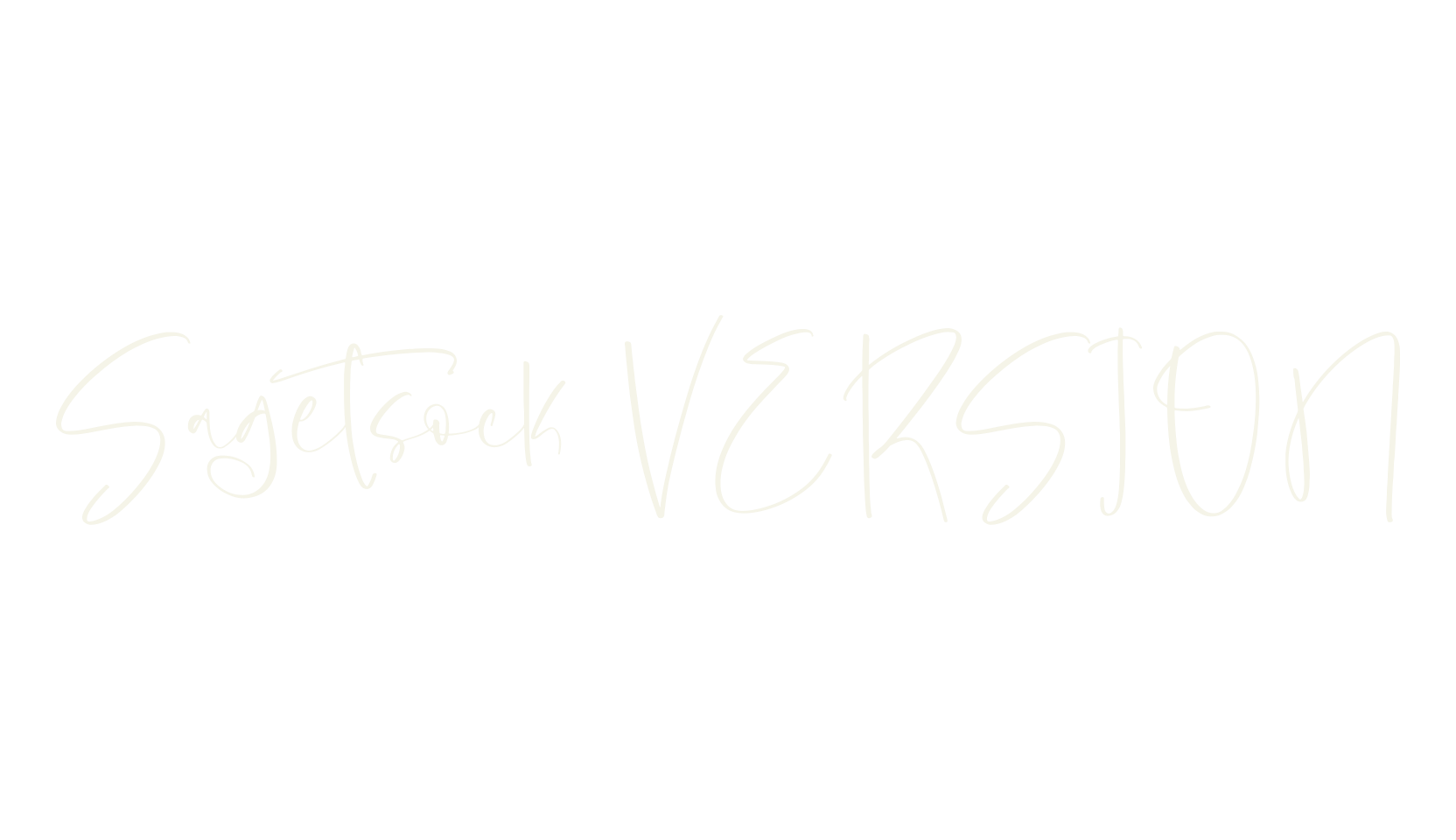 Sagetsock VERSION, script font preview