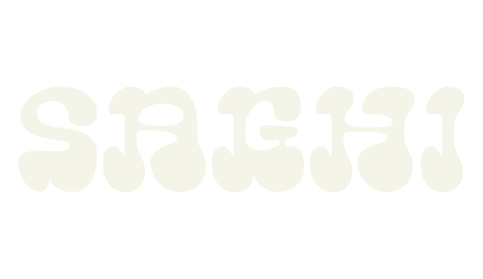 SAGHI, retro font preview