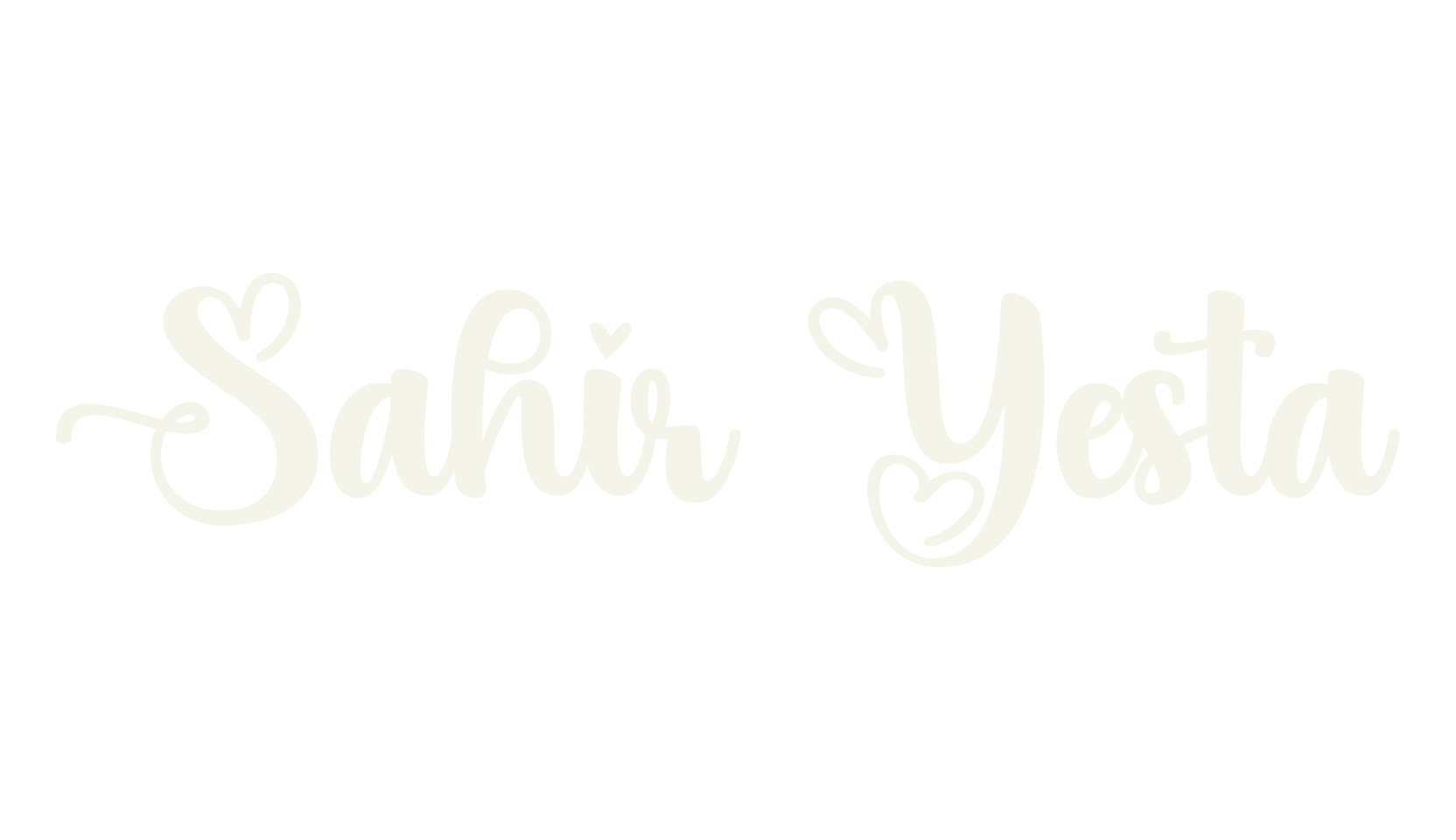 Sahir Yesta, love font preview