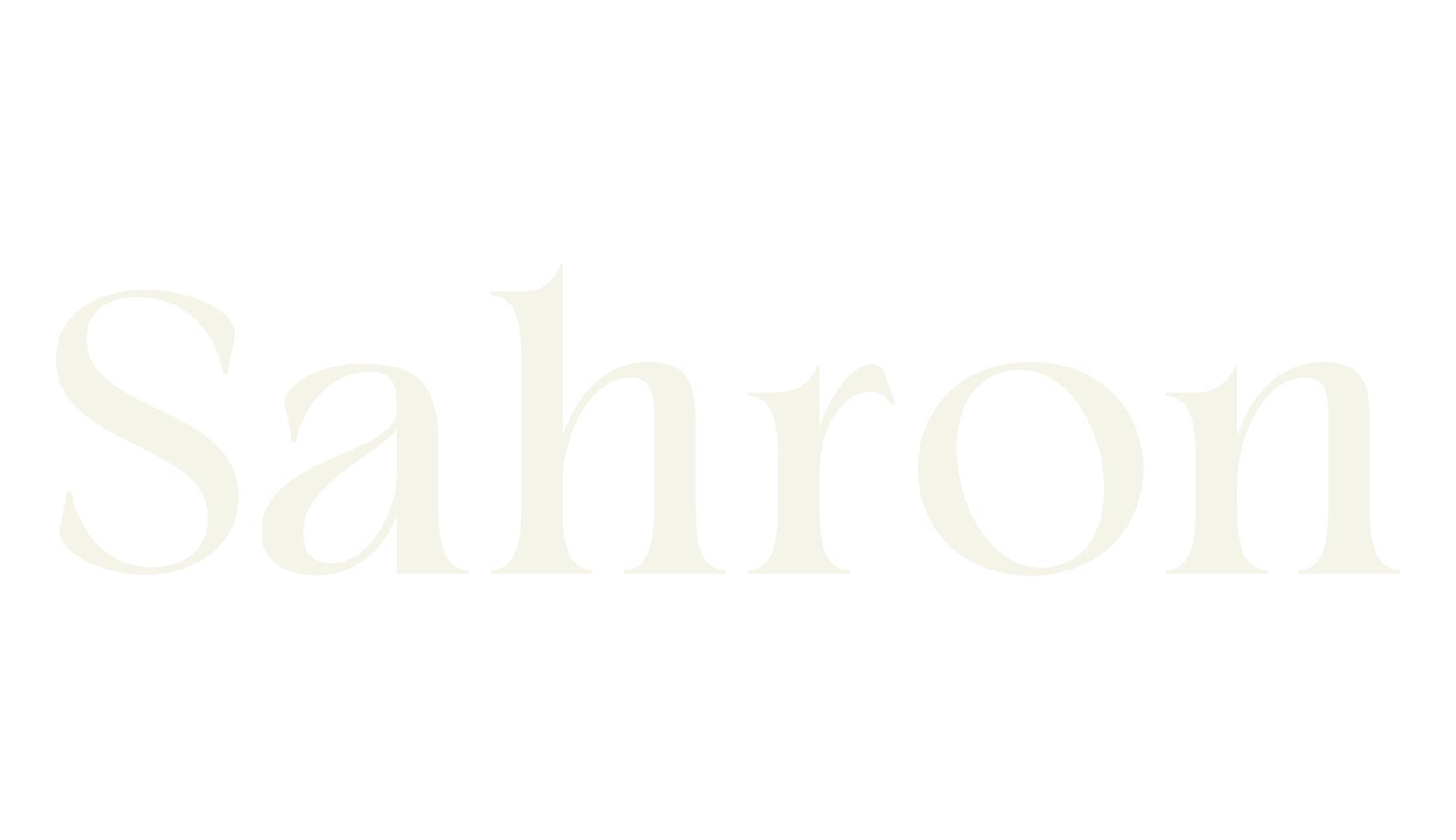 Sahron, serif font preview