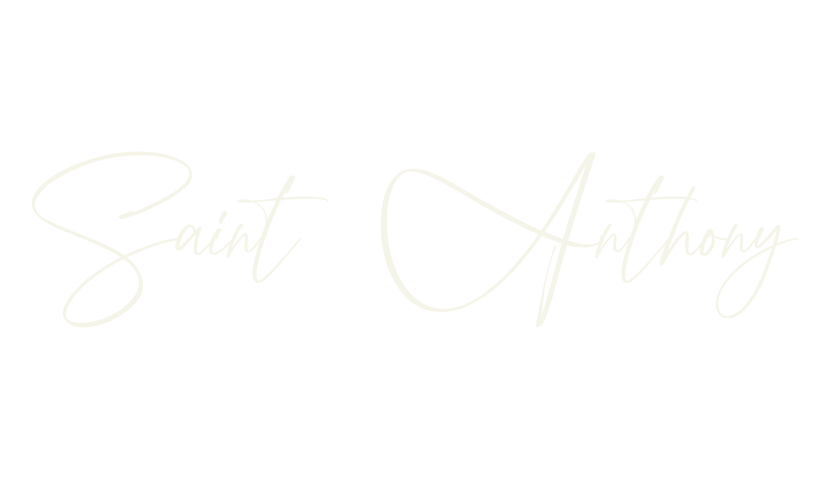 Saint Anthony, calligraphy font preview
