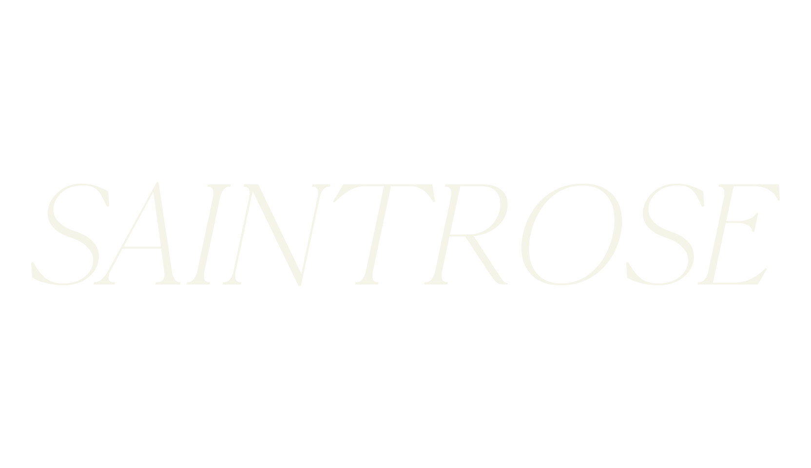 SAINTROSE, elegant font preview