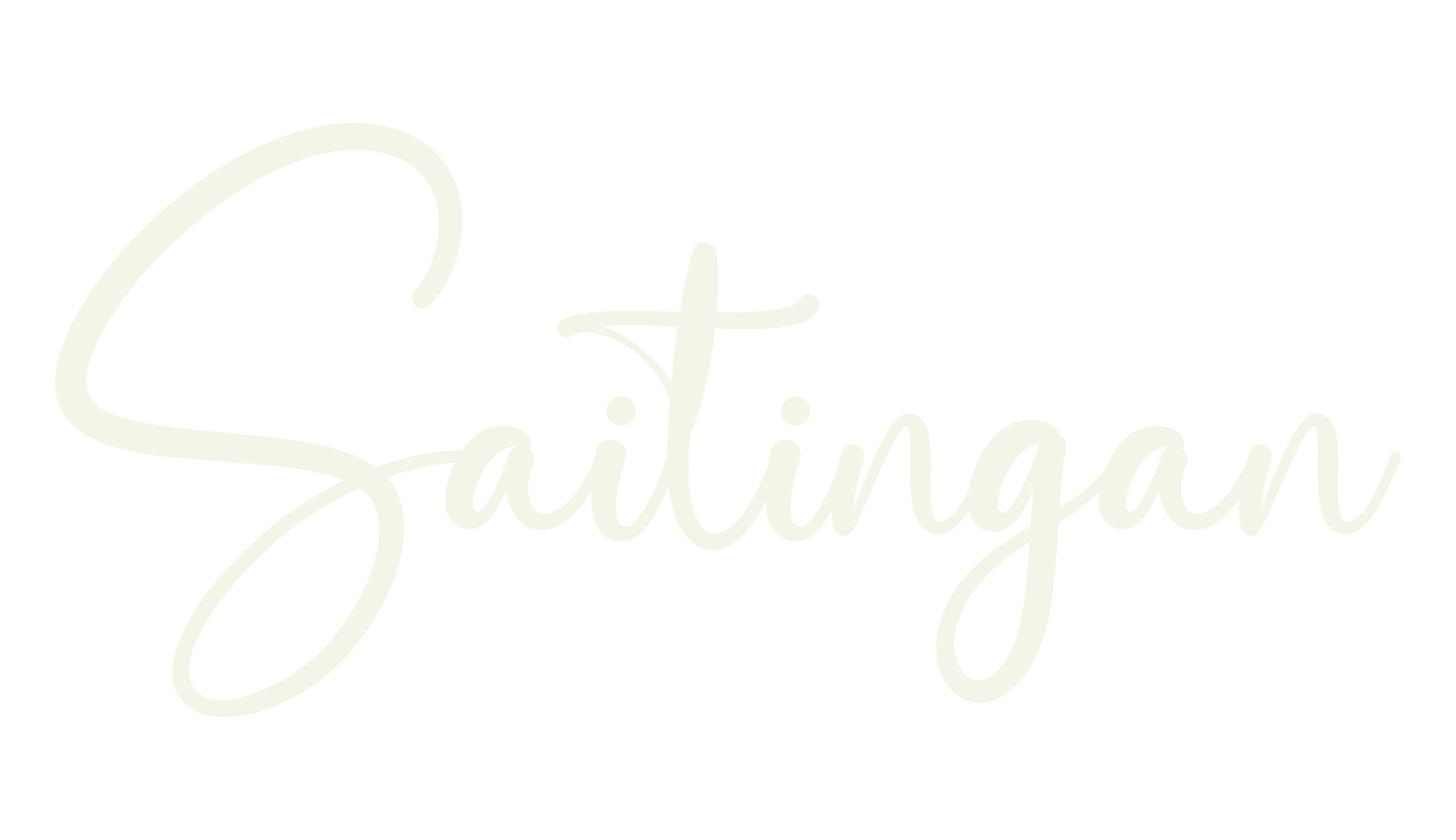 Saitingan, lettering font preview