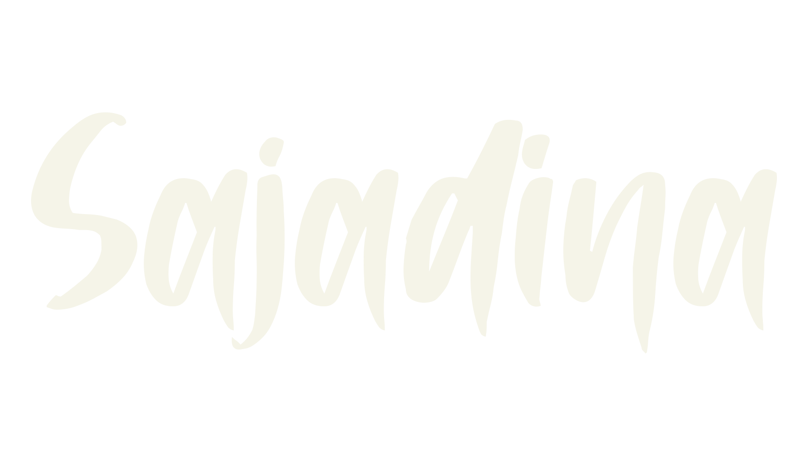 Sajadina, handwriting font preview