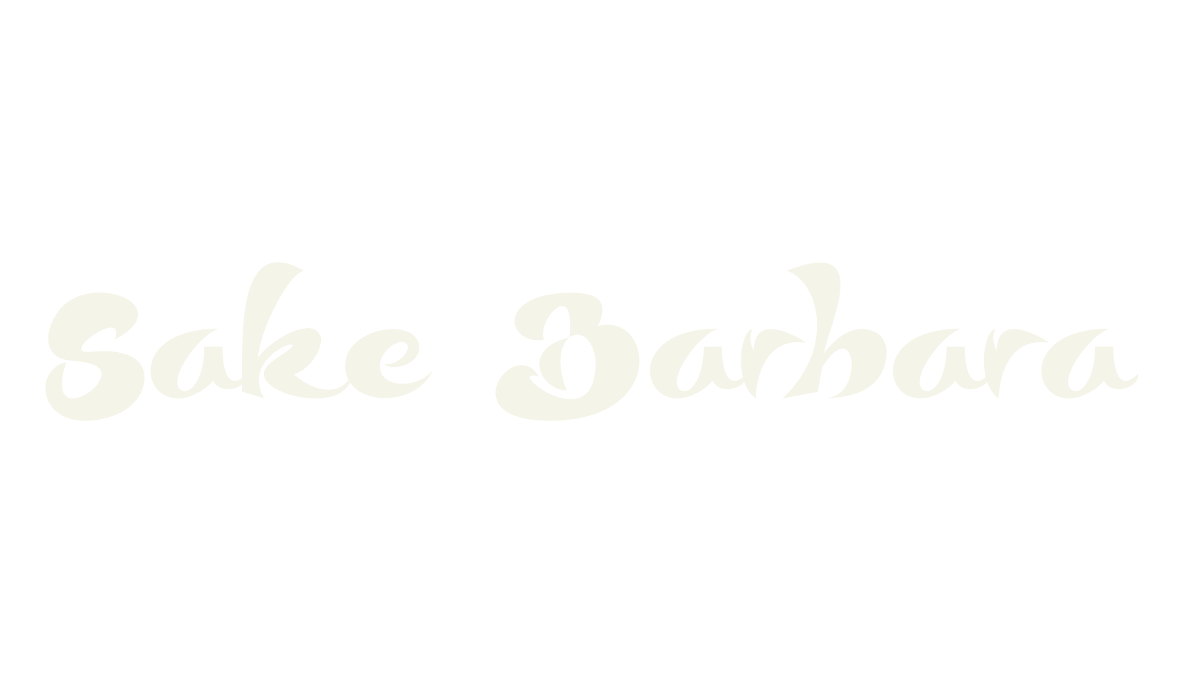 Sake Barbara, space font preview