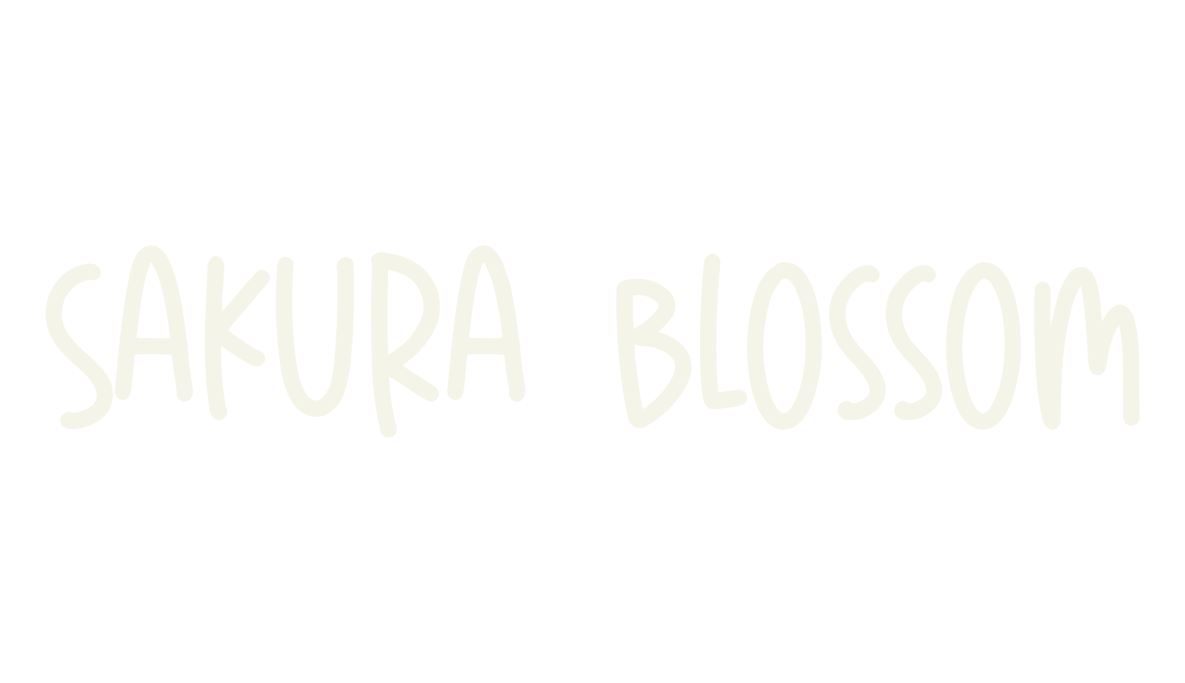 Sakura Blossom, japanese font preview